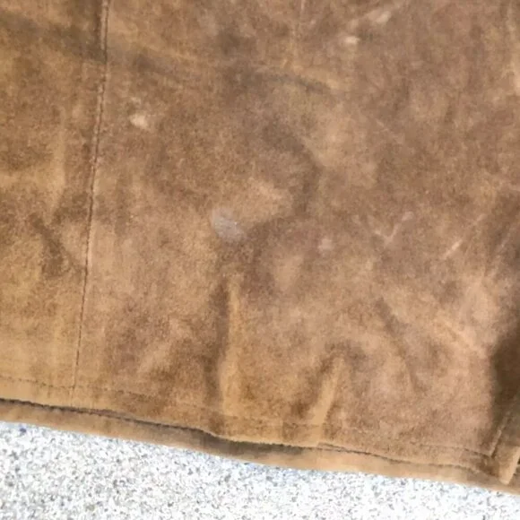 ROBERT COMSTOCK Endurance Leather Suede Jacket Men's LG Brown Long Sleeve Collar - Picture 11 of 12